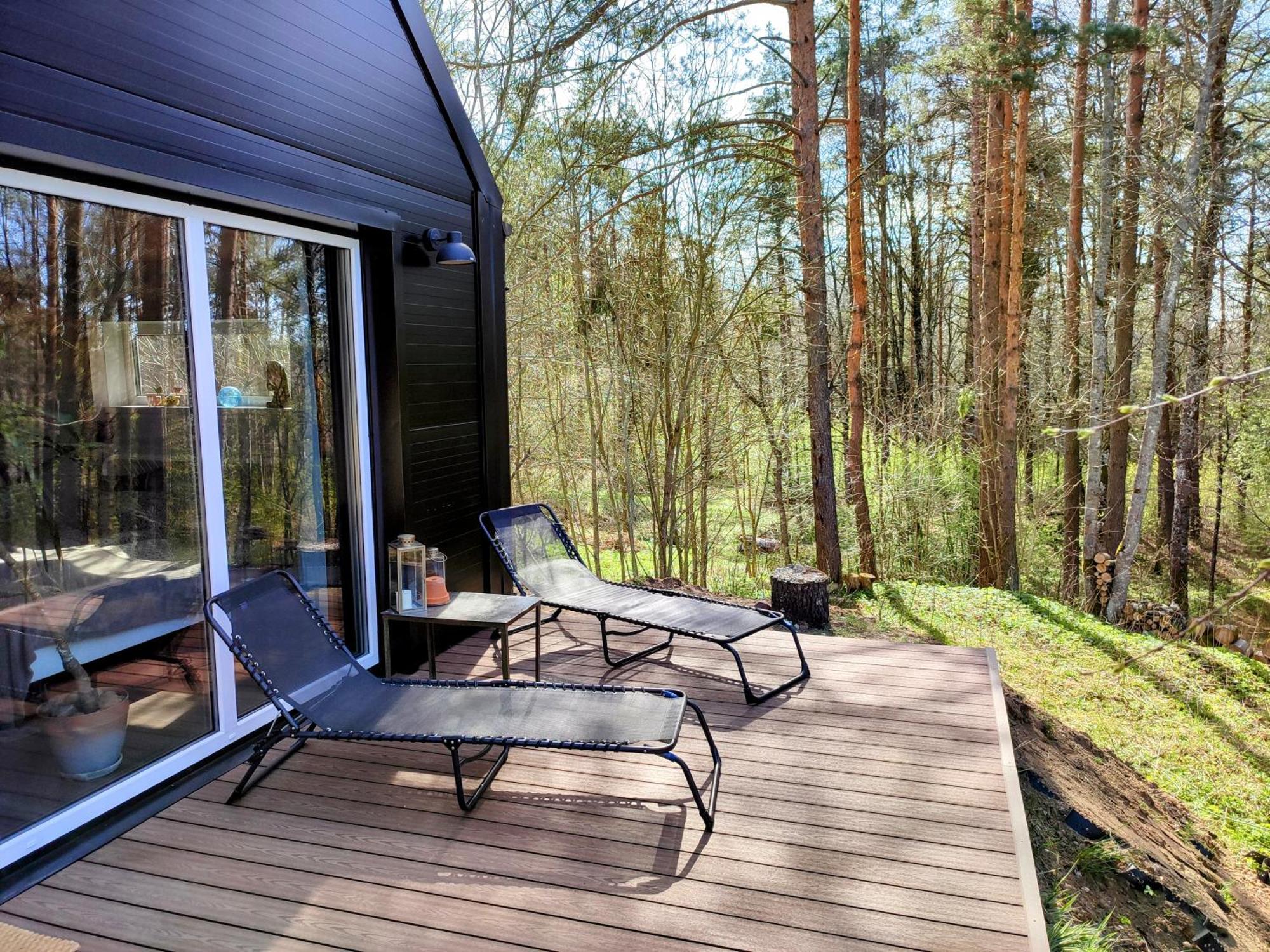 Modern Sauna Cabin In Horse Ranch Liyeplauke Exteriér fotografie