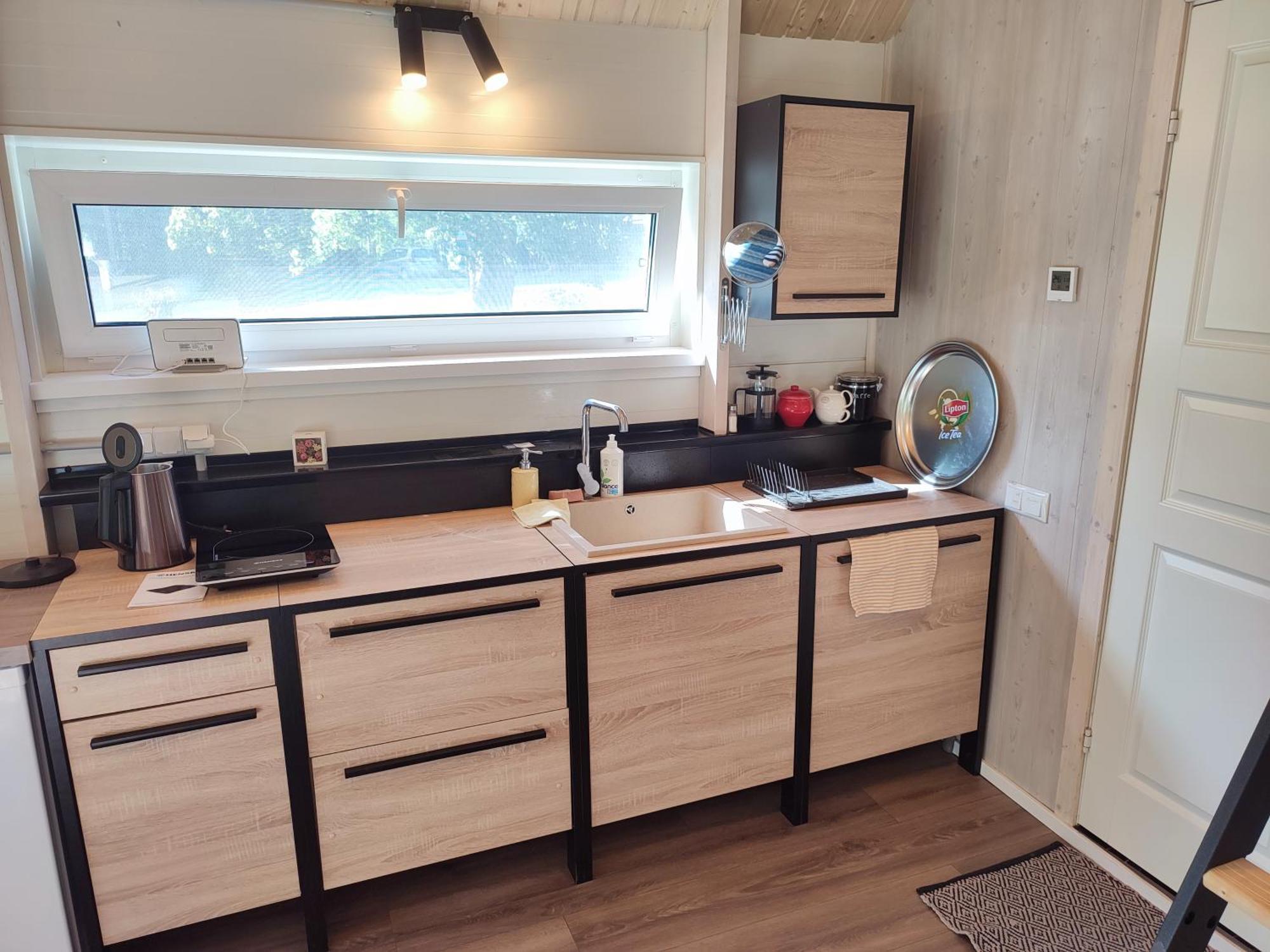 Modern Sauna Cabin In Horse Ranch Liyeplauke Exteriér fotografie