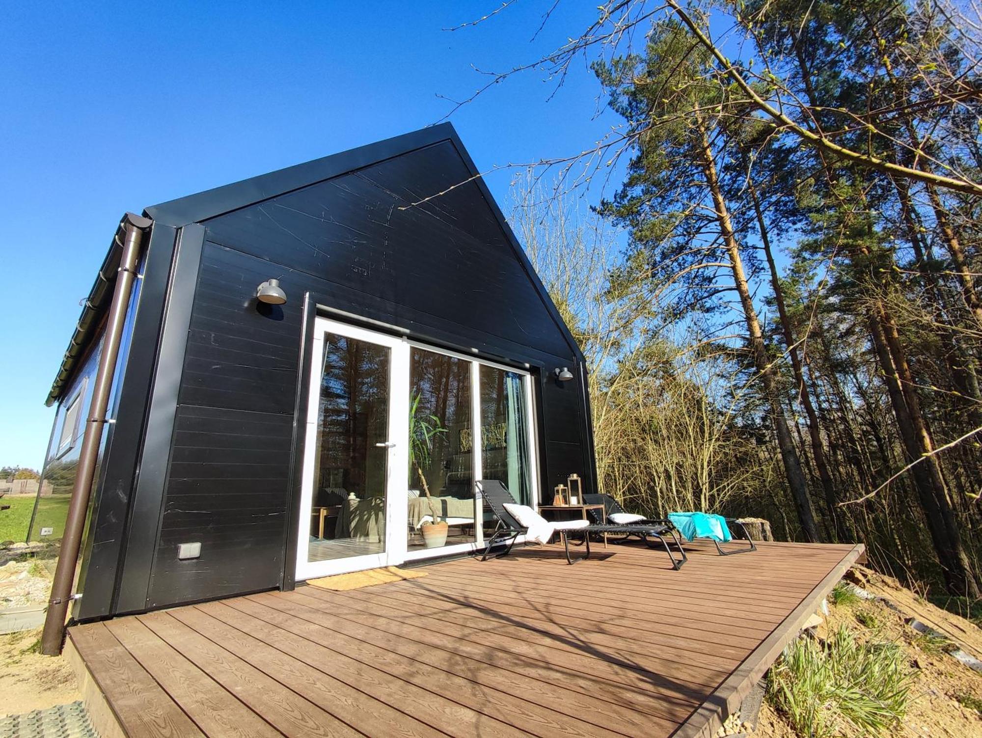 Modern Sauna Cabin In Horse Ranch Liyeplauke Exteriér fotografie